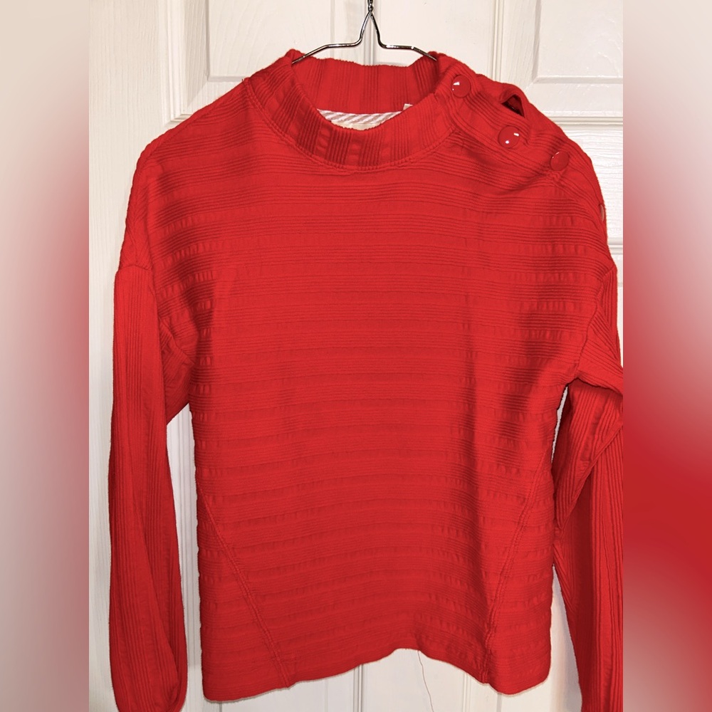 Maeve Red Cowl Neck Sweater